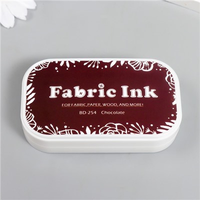 Штемпельная подушка для текстиля, дерева, бумаги «Шоколад», 5.3×9.5 см