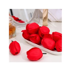 Тюльпаны мыльные красные, набор 50 шт.