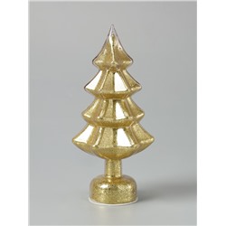 Фигура светодиодная «Ёлочка золотистая», 1 LED, 25 см, от батареек AAAx3, свечение тёплое белое
