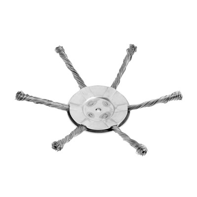 Катушка для триммера ТУНДРА, витая проволока, 6 лучей, посадочное отверстие 5 мм