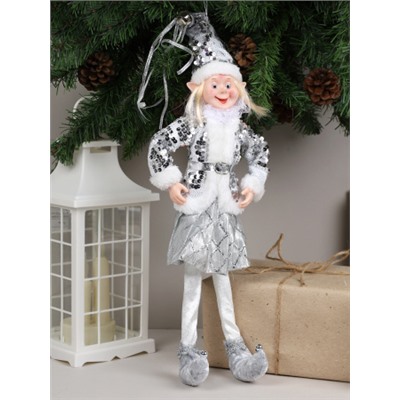 Новогоднее украшение интерьера 50 см Эльф / W-163 /уп 144/микс