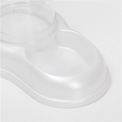 Автопоилка/автокормушка 0.6 л, белая перламутр