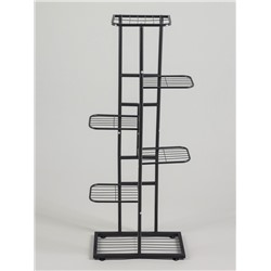Подставка для цветов Greengo, 6 полок, 44×22×105 см, напольная, металл, тёмно-серая