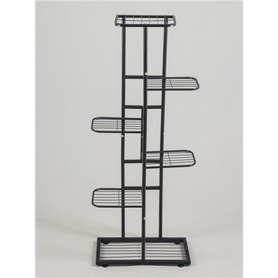 Подставка для цветов Greengo, 6 полок, 44×22×105 см, напольная, металл, тёмно-серая