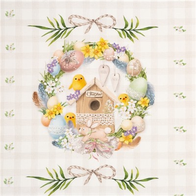 Дорожка на стол «Уютная Пасха», 40×146 см, 100% хлопок, саржа 190 г/м²