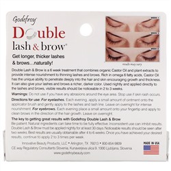 Godefroy, Double Lash & Brow, сыворотка для ресниц и бровей, 3 мл (0,1 жидк. унции)