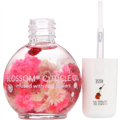 Blossom, Масло для кутикулы, роза, 12,5 мл (0,42 жидк. унции)