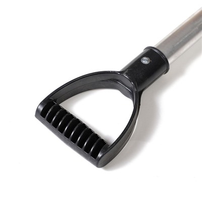 Лопата для уборки снега, пластиковый ковш 480×360 мм, алюминиевая планка, алюминиевый черенок, «Циклон»