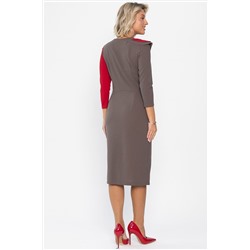 Платье Эванесса (трюфельно-красное) П12746-35М