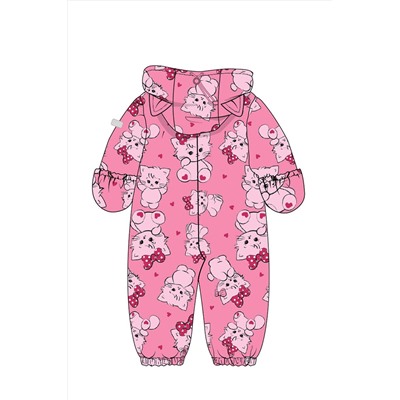 Комбинезон детский текстильный с полиуретановым покрытием для девочек PLAYTODAY, 1226858