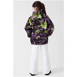 Куртка текстильная с полиуретановым покрытием для девочек (ветровка) PLAYTODAY, 1240307