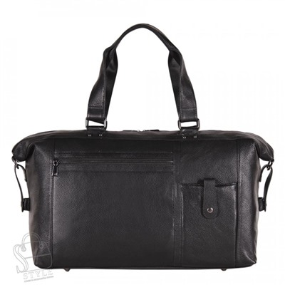 Сумка дорожная кожаная 8059G black S-Style
