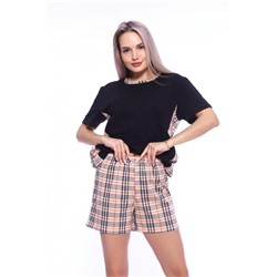 Пижама с шортами mood 1-061 (Черный)
