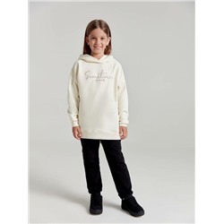 Джемперы CONTE DD 1452 Удлиненненное oversize-худи на флисе с вышивкой