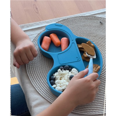 Тарелка детская Машина силиконовая/ КК2060 /уп 3/ ПРОМО АКЦИЯ