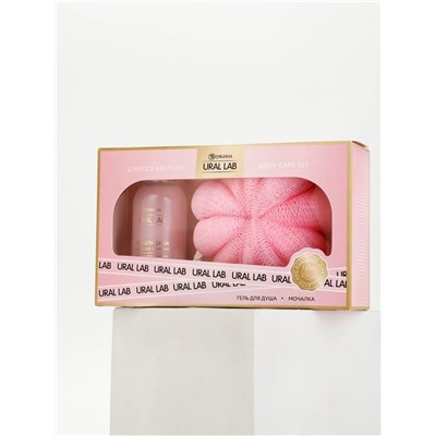 Подарочный набор: гель для душа 100 мл м мочалка ракушка, URAL LAB