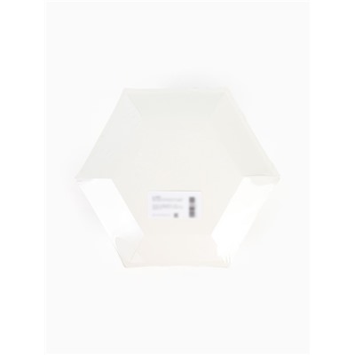 Посуда одноразовая бумажная на 20 персон, 40 предметов, мрамор белый