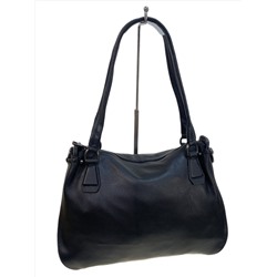 Женская сумка из натуральной кожи, цвет черный