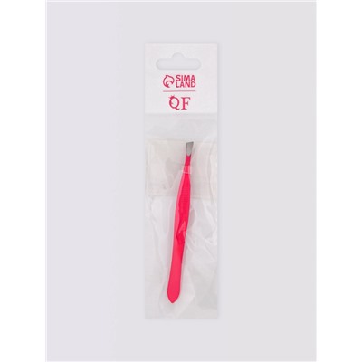 Пинцет скошенный, узкий, 9 см, МИКС