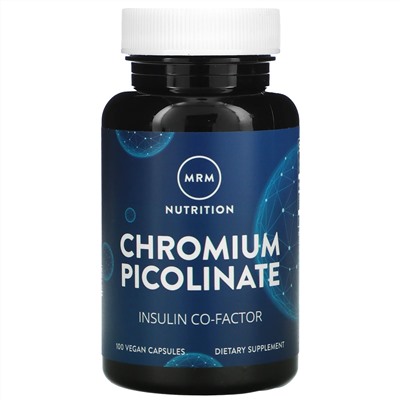 MRM, Nutrition, пиколинат хрома, 200 мкг, 100 веганских капсул