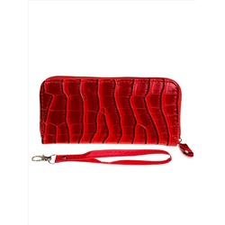 Женское портмоне из искусственной кожи, цвет красный