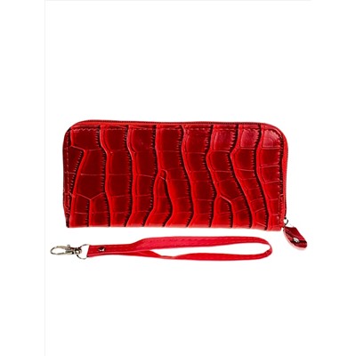 Женское портмоне из искусственной кожи, цвет красный