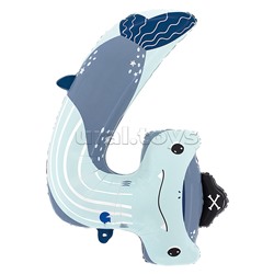 Шар (34''/86 см) Цифра, 4 Акула, 1 шт. в уп.