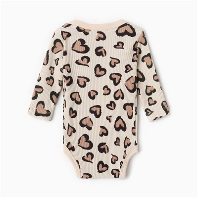 Боди с длинным рукавом «Крошка Я» Leo love, рост 74-80 см