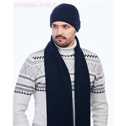 4517 Комплект мужской флис (шапка+шарф) (57-59)