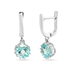 Серьги из серебра топаз, Бранль