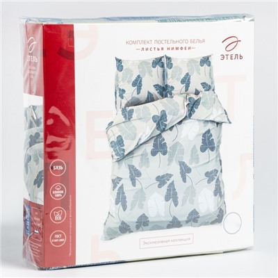 Постельное бельё 1.5-спальное «Этель. Листья нимфеи», бязь