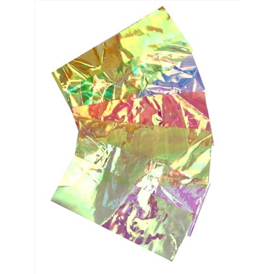 Planet Nails Фольга для дизайна ногтей с эффектом «Битое стекло» 23027, в ассортименте 8526