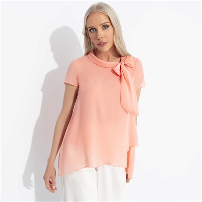 Блуза многослойная, Невероятная красотка (персик)