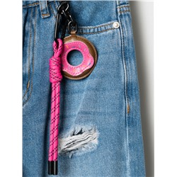 Брюки текстильные джинсовые для девочек