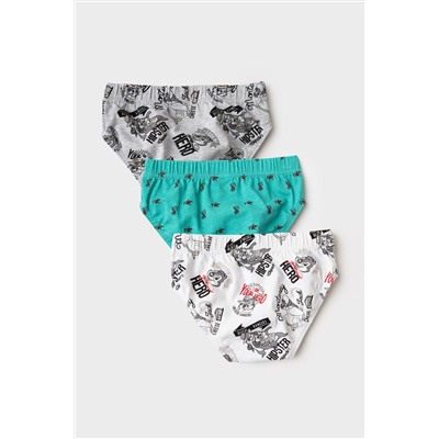 Трусы трикотажные для мальчиков - брифы, 3 шт в комплекте PLAYTODAY, 1243155