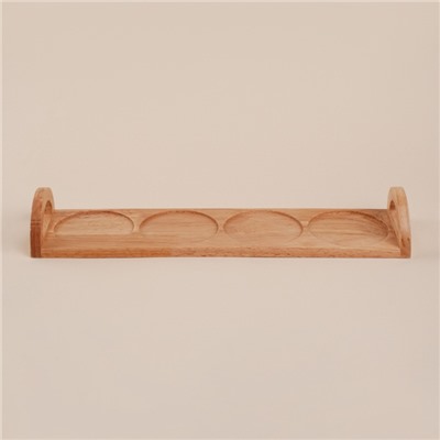 Банки для сыпучих SL Home «Тренто», набор 4 шт., на деревянной подставке, фарфор, белые