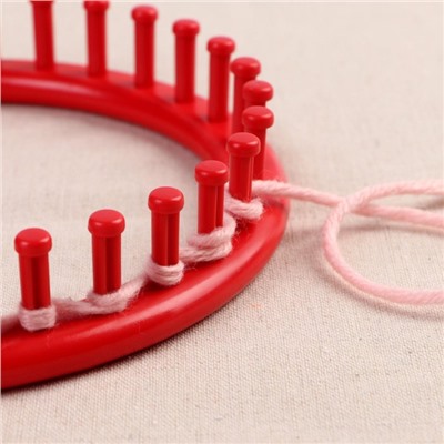 Набор для вязания «Лумы», d=14/19/24/29 см, игла и крючок в комплекте, разноцветный