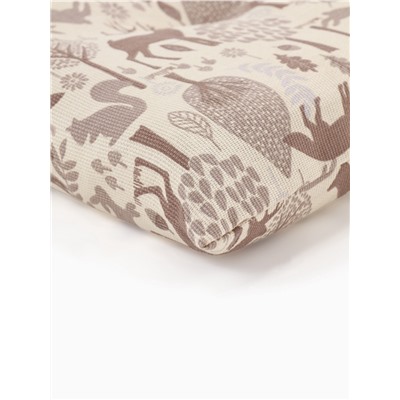 Подушка на стул« Доляна» Forest dwellers, 42×42 см, бежевая