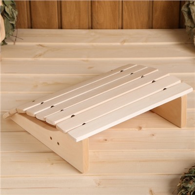 Подголовник анатомический для бани и сауны, 32×28×9.5 см, деревянный, «Добропаровъ»