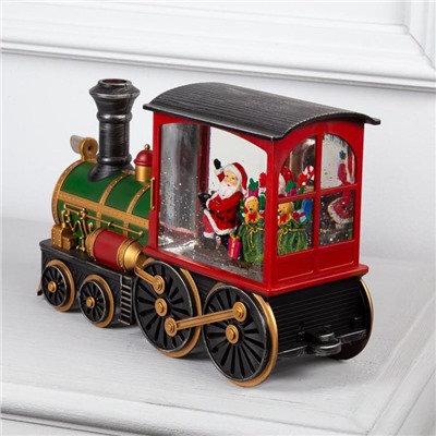 Светодиодная фигура «Паровоз» 31×17×10 см, пластик, батарейки ААх3 (не в комплекте), USB, свечение тёплое белое