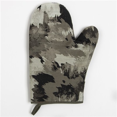 Набор Кухонный «Real hero», варежка-прихватка 20×28 см, прихватка 19×19 см, 100% хлопок