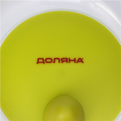 Центрифуга для сушки зелени Доляна Fresh cook, 2 л, пластик, белая, зелёная