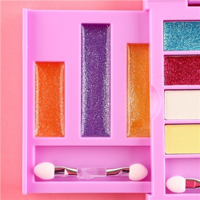 Набор детской косметики «Будь стильной», тени 8 цветов, блеск 11 цветов