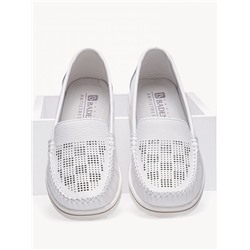 P392-041 бел  Мокасины женские (36-41)/10