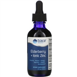 Trace Minerals Research, Elderberry + Ionic Zinc, 2 fl oz (59 ml)