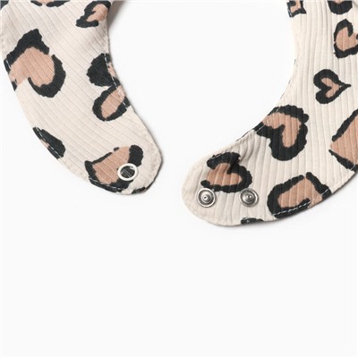 Набор слюнявчиков на кнопках «Крошка Я» Leo love, 2 шт.