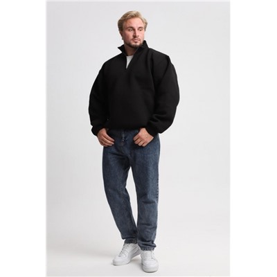 15 Кофта с молнией мужская (Черный)