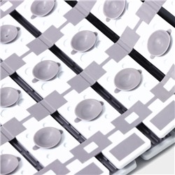 Коврик противоскользящий в ванну на присосках SAVANNA, 40×68 см, серый