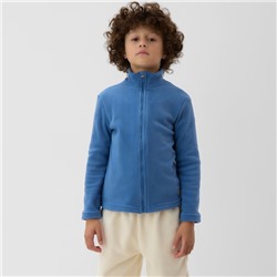 Джемпер флисовый детский MINAKU, серо-голубой, рост 116 см