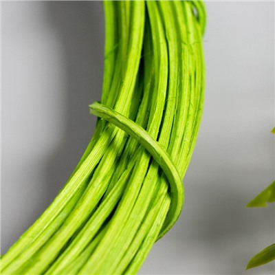 Кольцо для изготовления ловца снов «Зелёный», d=30 см, ротанг